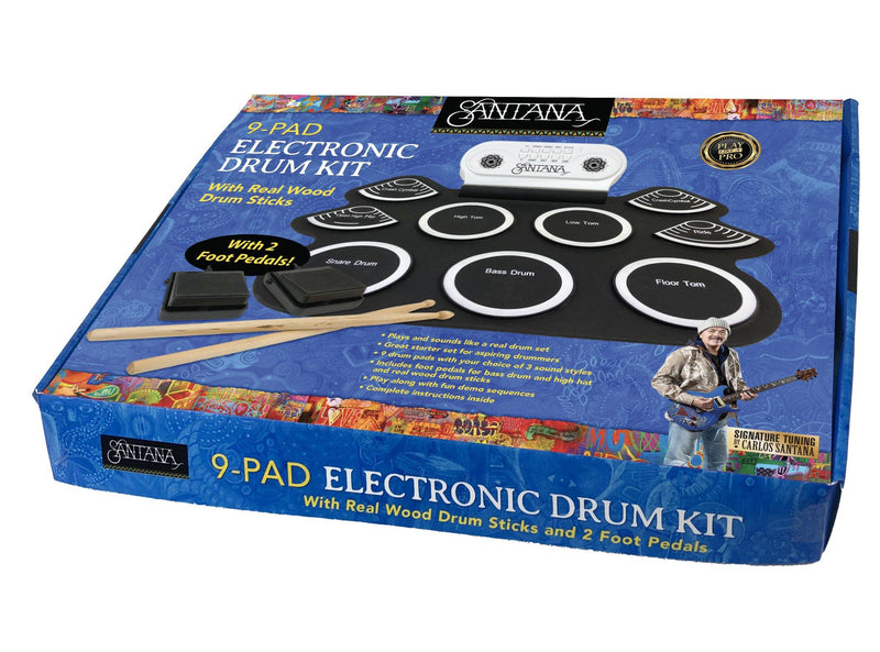 carlos santana pedals 9-PAD ELECTRONIC DRUM SET
